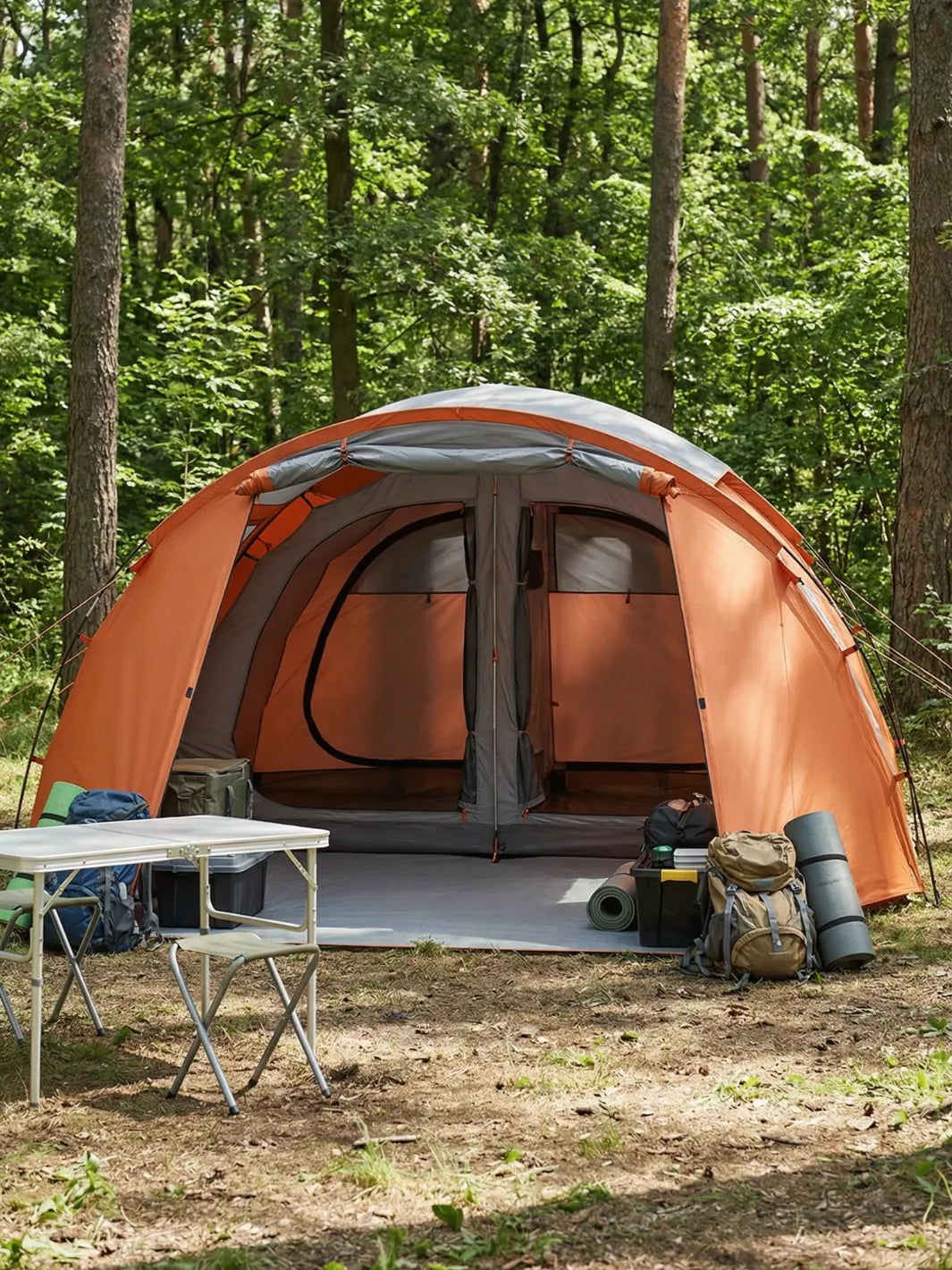 camping-en-tente-650mju-1.jpg Tente de camping 4 places | confortable et robuste – Image 1