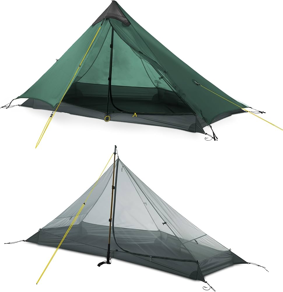 lanshan-553qrz-1.jpg Tente Ultralégère 3F UL Gear LanShan 2 – 1 Personne, 3 Saisons, Nylon, 210x75x120 Cm, étanche – Image 1
