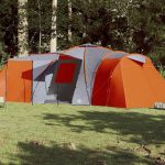 Tente familiale à dôme 12 personnes gris et orange imperméable Unico / Naranja | Leroy Merlin