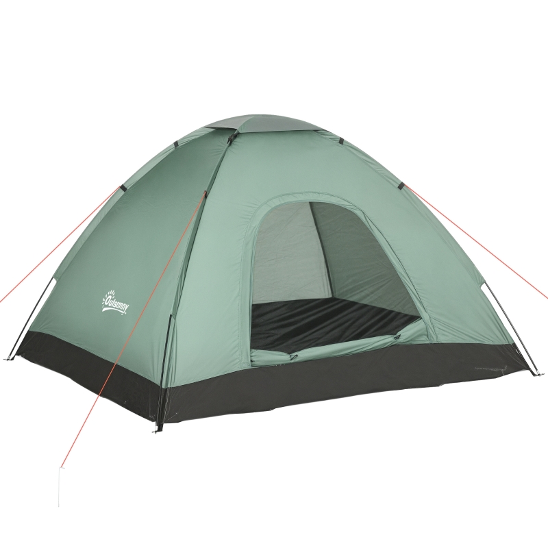 tente-2-places-legere-523iej.jpg Outsunny Tente de camping 2 personnes camouflage tente dôme légère ventilée facile à monter avec portes zippées | Aosom France – Image 1