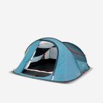 Tente de camping instantanée 3 places, 2 Seconds bleu