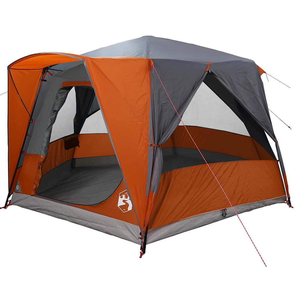tente-5-personnes-702jje-1.jpg vidaXL Tente de camping 5 personnes 5 personne Gris et orange – Image 1