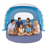 VEVOR Tente de Plage pour 6 Personnes, Abri de Plage Portable, pour Camping Pêche Pique niques en Plein Air, Auvent Anti UV Protection UPF 50+, Abri ...