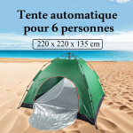 Tente automatique pour 6 personnes 220 x 220 x 135 cm ABMshopping