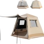 Tente de Camping Instantanée avec Support Automatique pour 4 6 Personnes