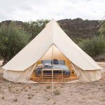 Tente de yourte de Luxe pour 8 à 10 Personnes, Tente de Camping familiale avec Centre Robuste et Poteau de Porte, Grande Tente de Camping Glamping en Plein air Oxford 4 Saisons,