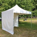 Tente canopy Pliable 3 x 3 Mètres avec 4 rideaux blanc Spécialiste en technique audiovisuelle à Marseille SOLIVE 13