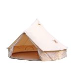 Tente Cloche en Toile de Coton imperméable 4 Saisons, Tente d'extérieur en Coton, Tente de yourte Murale avec Trou de poêle, pour Le Camping en Plein ...