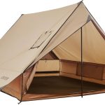 VEVOR Tente Chaude pour 2 Personnes, Tente d'hiver Portable avec Trou de Poêle, Poteaux, Sac de Transport, Abri Léger à 4 Saisons, Tissu Imperméable ...