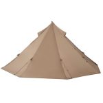 VEVOR Tente Chaude Tipi pour 2 Personnes, Tente d'Hiver Portable avec Trou de Poêle, Toile Imperméable à Revêtement PU2500 mm, Abri Léger 4 Saisons, ...