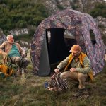 COSTWAY Tente de chasse Pop Up Design avec vision à 360°