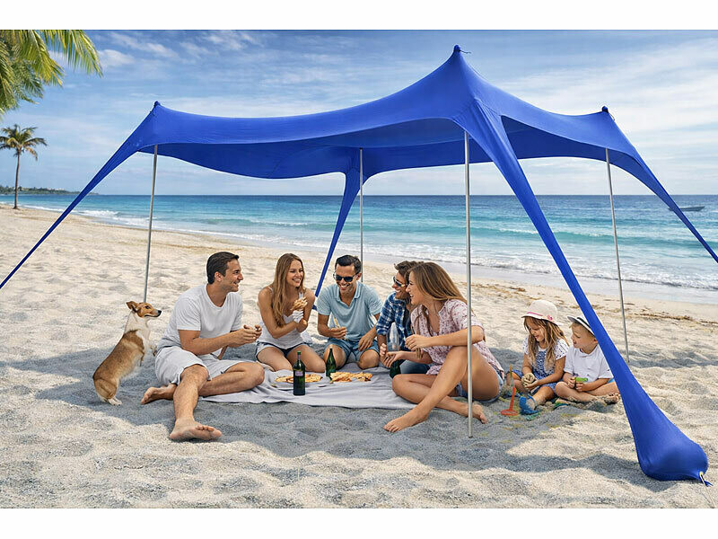 tente-de-plage-anti-uv-967ygi-1.jpg Tente de plage avec protection UV UPF 50+ jusqu'à 8 personnes – Image 1