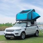 UNISTRENGH Tente Toit De Voiture ImperméAble Tente Gonflable Camping Tente Voiture Glamping 2 Portes 1 FenêTre 1 Lucarne 220x160x136cm pour 2 Personnes (Vert Malachite) : Amazon.fr: Sports et Loisirs