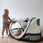 Lit Parapluie Shane Luxe 2024 Tente Bébé Lit Enfant UV 50+ Crème