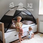 Tente de lit pop up Crème 200x90