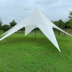 CLP Tente De Jardin XL en Forme DÂ'ĂŠtoile 14 M De DiamĂ¨tre I Tente De CĂŠrĂŠmonies en Polyster CapacitĂŠ De Couverture 40 MÂ˛ I Hauteur 5 M, Couleur:Blanc : Amazon.fr: Jardin