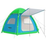 Tente gonflable de camping 4 places facile a monter pour le plein air | stockinger.com