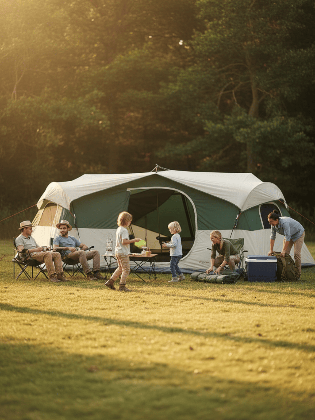 tente-familiale-de-luxe-165eln.png Tente camping familiale 8 personnes | TROIS CHAMBRES SÉPARÉES – Image 1