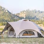 ZDHFFFUK Tente de Camping familiale pour 6 Personnes avec Vue panoramique à 360° – Grande Tente de Luxe en Toile Double Couche pour Vacances, randonnée et fête – Tente 4 Saisons : Amazon.fr: Sports et Loisirs