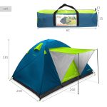 Tente Igloo avec auvent pour 4 personnes Aktive