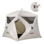 VEVOR Tente de Camping Instantanée 4 Personnes, Tente Familiale Instantanée pour Camping Randonnée en Famille, Debout à l'Intérieur, Portable avec Sac ...