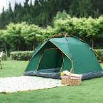Tente de camping 2 places 200 x 150 x 125 cm, ouverture et fermeture automatiques rapides, protection UV, avec sac de rangement | Leroy Merlin
