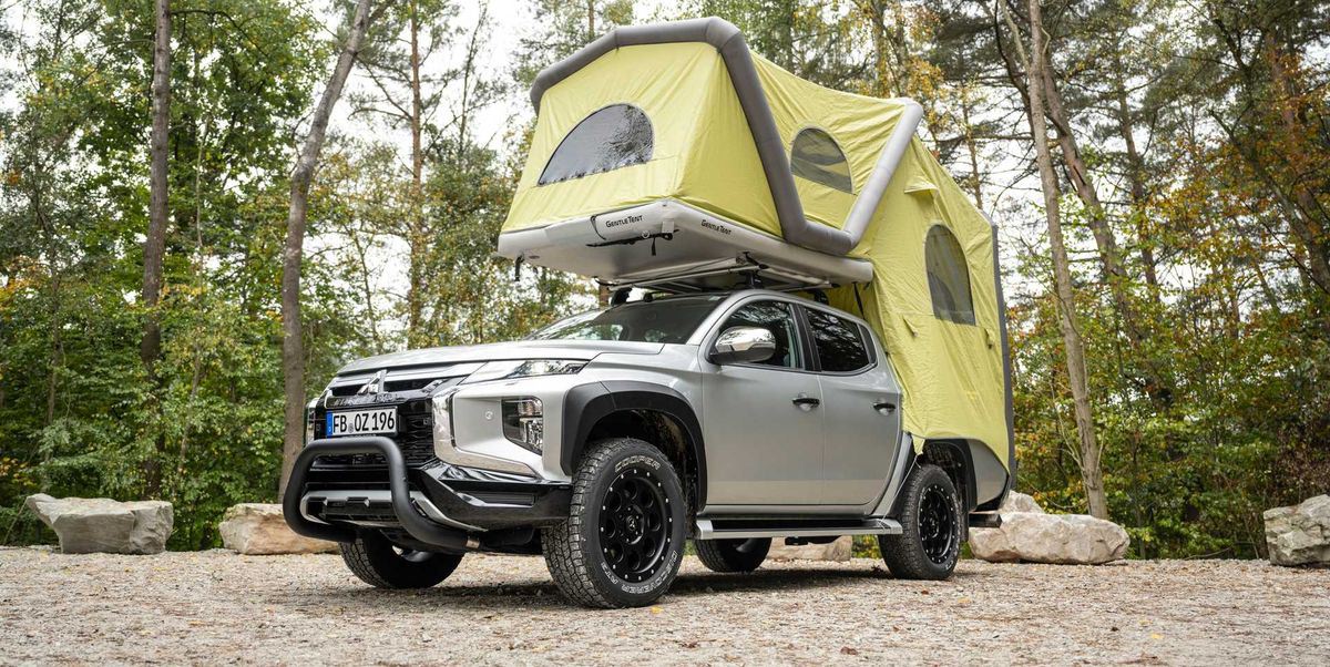 tente-pick-up-388pjt-1.jpg Une tente gonflable pour pick up : l'option gonflée du Mitsubishi L200 Vanlife Magazine – Image 1