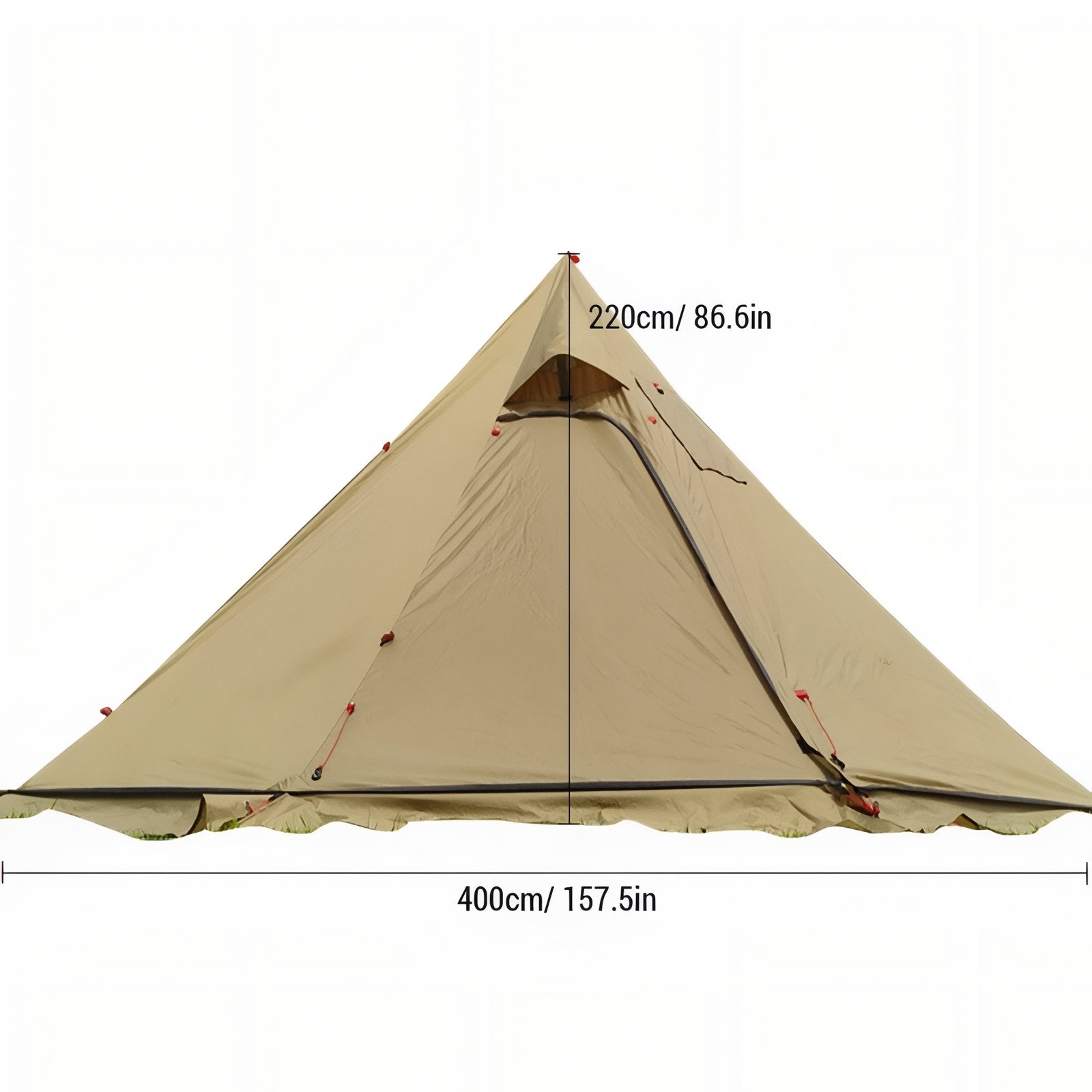 tente-tipi-4-saisons-231sbr-1.jpg Tente Tipi Hiver Familiale 4 à 6 Places Beige Sable – Image 1