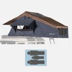 Tente de toit Elements Gen II pour 3 personnes 165 cm Couleur Ocean Avec auvent