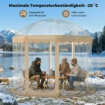 Tente pop up transparente COSTWAY, tente instantanée