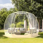 Tente de Sport Transparente, Abri Portable et Pliable en Extérieur Résistante aux Intempéries, avec Sac de Transport, Tapis de Sol