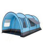 CampFeuer Tente Tunnel Relax6 pour 6 Personnes | Variable avec Cabine de Couchage Séparable et 5.000 mm de Colonne d'Eau | Tente de Groupe pour Camping (Gris Bleu Clair) : Amazon.fr: Sports et Loisirs