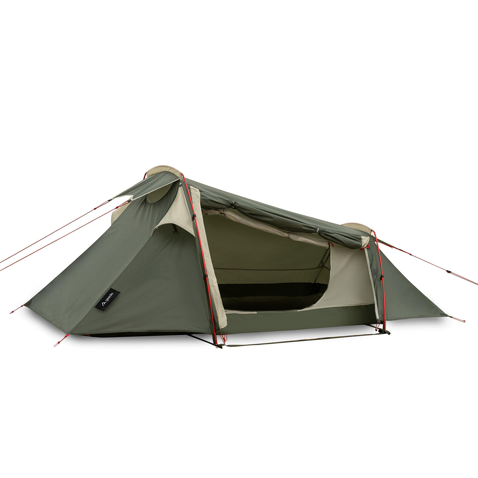 tente-une-place-154fzu-1.jpg Tente tunnel de trekking 1 place 1,9 kg Light Spruce S – Image 1