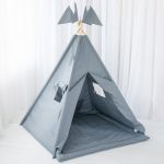 Tente tipi pour la maison et le jardin, Tente imperméable Garden Stone + tapis doux