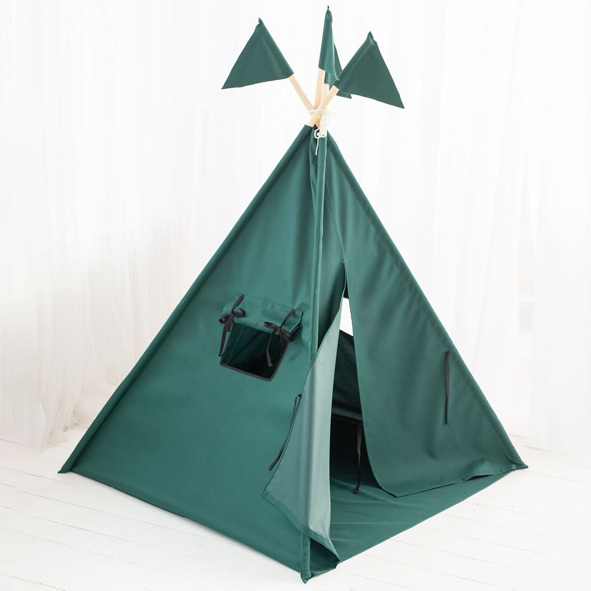 tipi-exterieur-impermeable-290imm.jpg Tipi enfant extérieure, tente imperméable à l'eau Green Grass – Image 1