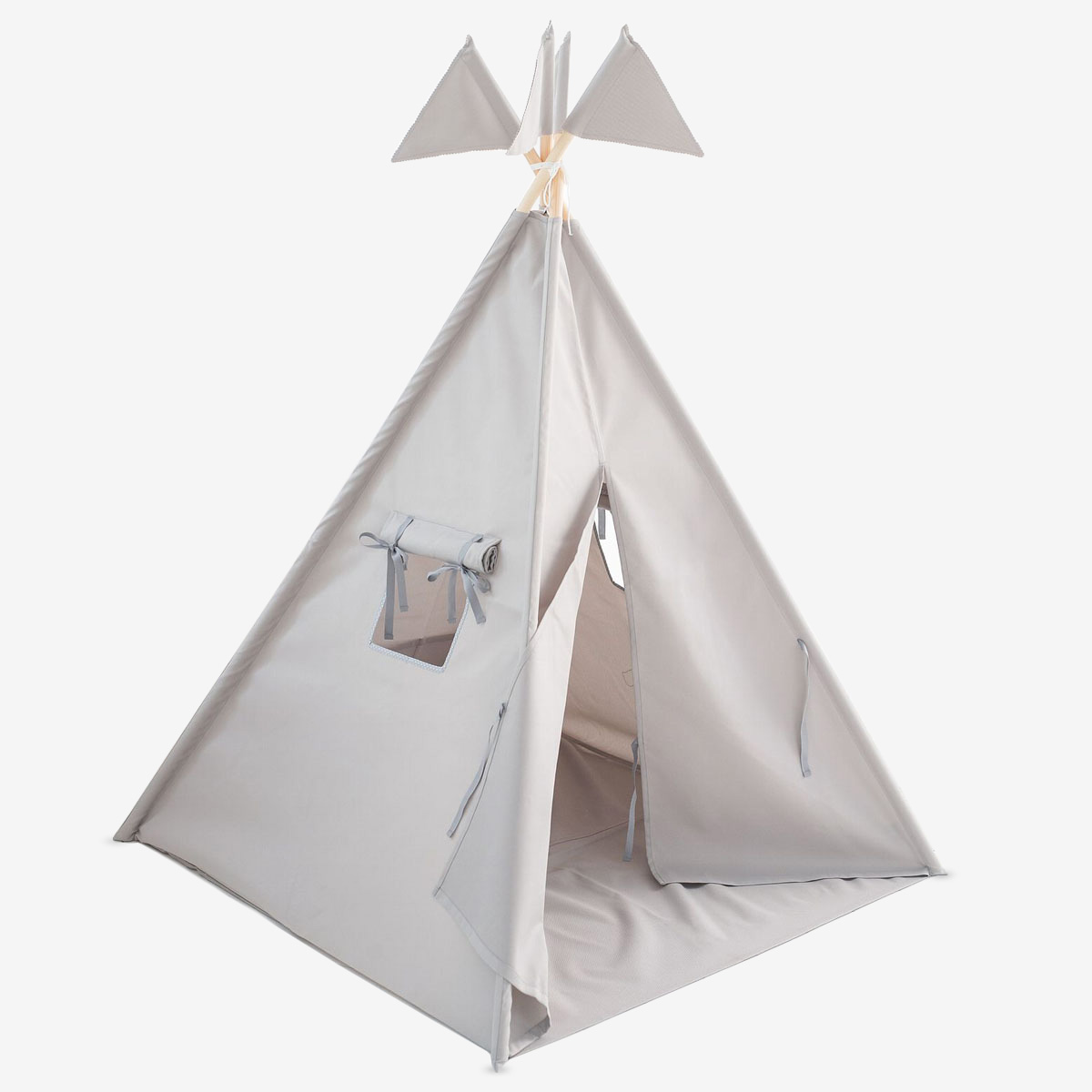 tipi-exterieur-impermeable-405wlx.jpg Tente tipi extérieure, tente imperméable à l'eau Garden Grey – Image 1