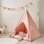 Tipi tente rose pour enfants en toile✔️ Petite Amélie