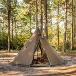 Circle 2 Tente Chaude de Camping | POMOLY Circle 2 Tente Cloche avec Sortie de Poêle