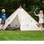 Tente Tipi Kota 550 pour camping 12 personnes Hauteur 3 m Diamètre 5,5 m
