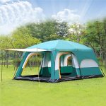 TXTC Tente De Camping 8 12 Personnes Tente Familiale avec 3 Chambres Tente De Plage Tente Familiale 2 Chambres & Abri Soleil, Festival Essential pour Le Jardin Extérieur (Color : Green) : Amazon.fr: Sports et Loisirs